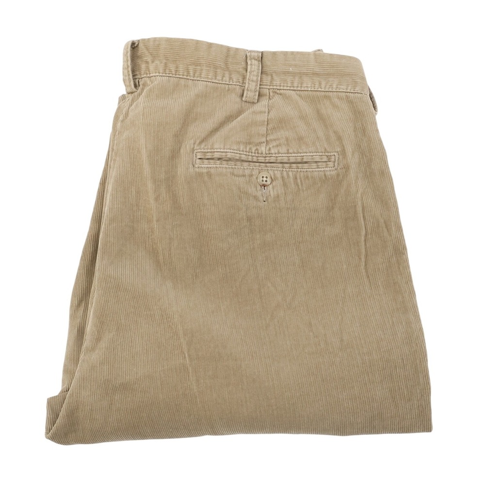 Polo Ralph Lauren Men's Hammond Corduroy Pants Beige 36x29 Pleated Cotton Casual